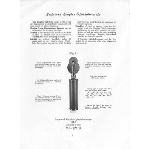 American Optical "Simple" Instrument Catalog 3