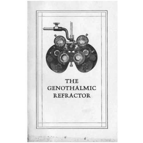 1958 genothalmic refractor manual