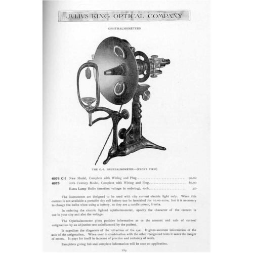 ophthalmometer in catalog