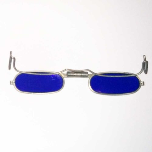 Cobalt blue clip on lenses are used by welders, glass blowers and metal foundry 6