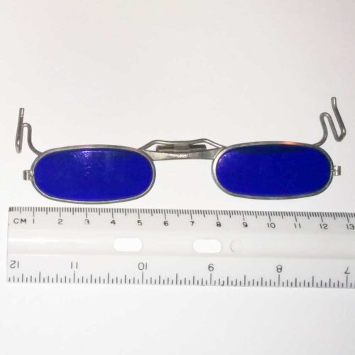 Cobalt blue clip on lenses are used by welders, glass blowers and metal foundry 7