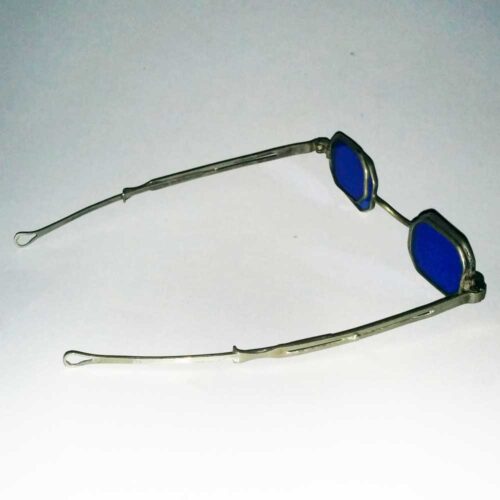 Four blue lens octagonal spectacles 1830