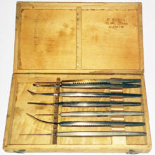 Antique eye surgical kit 1900 FranceAntique eye surgical kit 1900 France