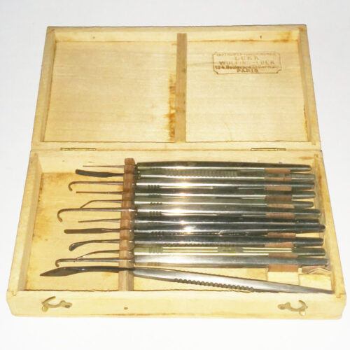 Twelve Moria Eye Surgery Insturments in Luer Box 1900