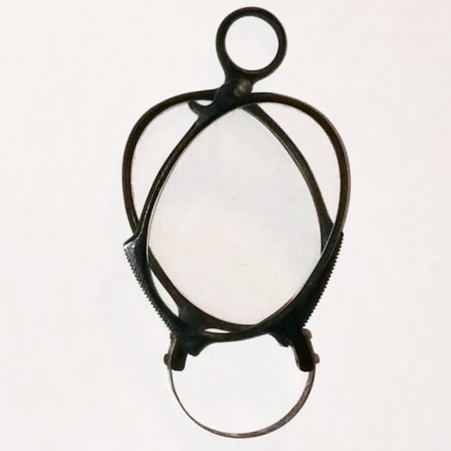 Ebonite pince-nez eye glasses around 1860