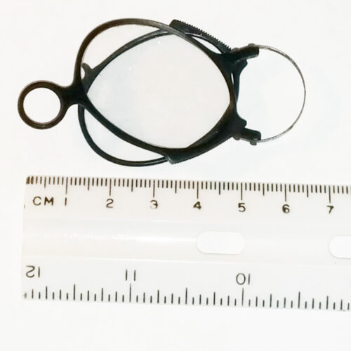 Ebonite pince-nez eye glasses around 1860