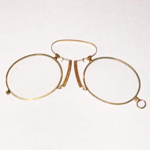 Gold plate pince-nez 1880