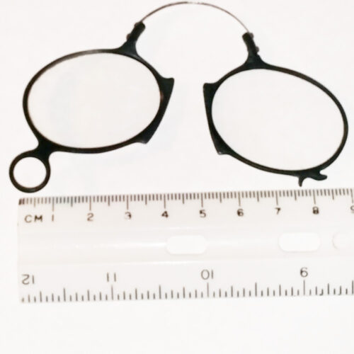 Ebonite pince-nez eye glasses around 1860