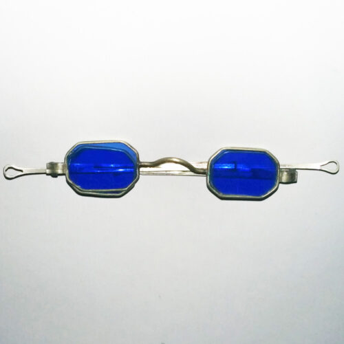 Octagonal four blue lenses spectacles - 1830 - Image 4