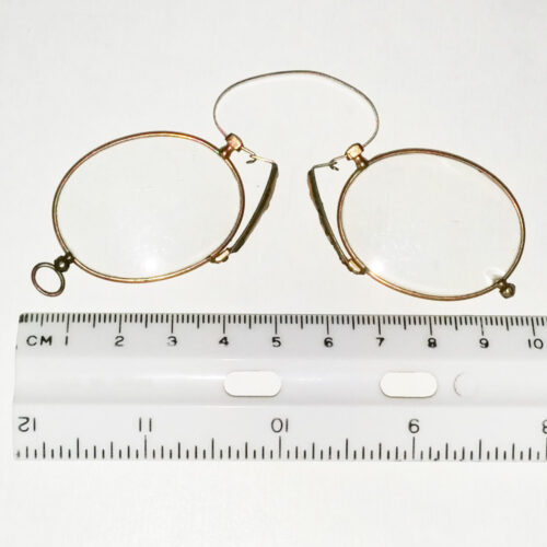 Gold Plated Pince Nez with Cork Nose Pads