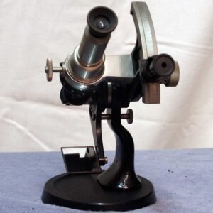 Carl Zeiss Jena Abbe refractometer antique optical laboratory instrument with cast iron base and brass column