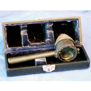 Antique Herschel Prism by Carl Zeiss Jena in original fitted case, variable rotating double prism instrument for binocular vision examination, based on John Herschel's optical concept