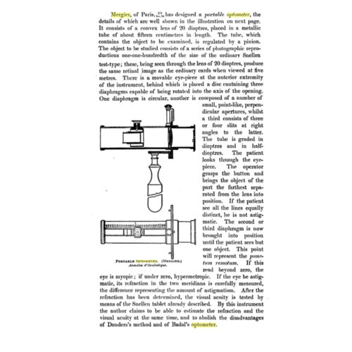 Mergier optometer 1892