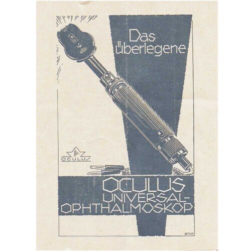 Oculus Ophthalmoscope Manual 1933 in German