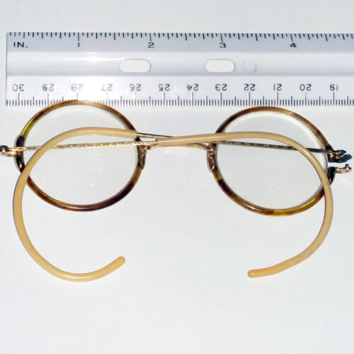 Windsor style tortoise shell gold filled Ful-Vue glasses 1928