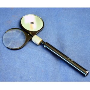 Amsler's ophthalmoscope 1930s antique Swiss ophthalmic examination instrument with mirror and handle