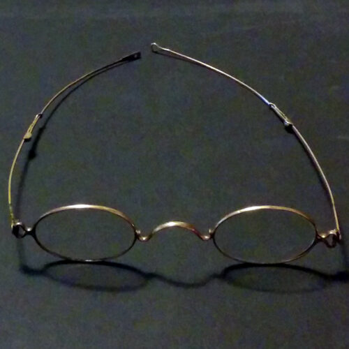 Gold wire-rim spectacles 1890