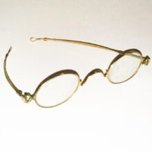 Gold wire-rim spectacles 1890