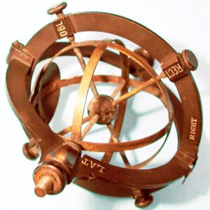 1893 Landolt ophthalmotrope by E.B. Meyerowitz, brass mechanical eye movement model