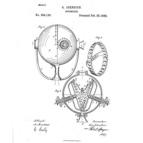 Johnston optometer patent