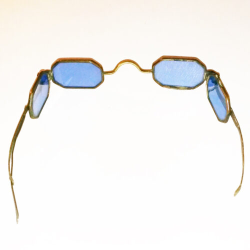 octagonal blue double lens spectacles 1830