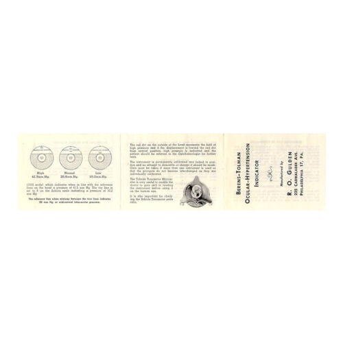 Berens-Tolman Ocular Hypertension Checking Device - Image 4